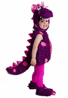 Girls Purple Dinosaur Costume