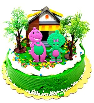 Barney Cake Topper Set