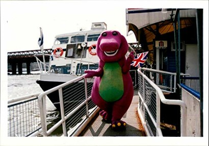 Vintage Photo of Barney The Dinosaur